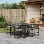 7-piece garden dining set with black synthetic rattan cushions by , Garden sets - Ref: Foro24-3295024, Price: 652,43 €, Disco...