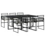 7-piece garden dining set with black synthetic rattan cushions by , Garden sets - Ref: Foro24-3295024, Price: 462,84 €, Disco...