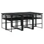 7-piece garden dining set with black synthetic rattan cushions by , Garden sets - Ref: Foro24-3295024, Price: 652,43 €, Disco...
