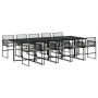 11-piece garden dining set with black synthetic rattan cushions by , Garden sets - Ref: Foro24-3295026, Price: 1,00 €, Discou...