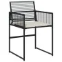 Set de comedor jardín 11 pzas con cojines ratán sintético negro de , Conjuntos de jardín - Ref: Foro24-3295026, Precio: 899,3...