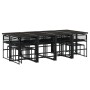 Set comedor de jardín con cojines 13 pzas ratán sintético negro de , Conjuntos de jardín - Ref: Foro24-3295030, Precio: 740,9...