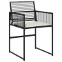 Garden dining set with 13-piece black synthetic rattan cushions by , Garden sets - Ref: Foro24-3295030, Price: 998,55 €, Disc...