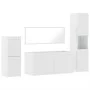 Badezimmermöbel-Set, 4-teilig, aus glänzend weißem Sperrholz. von , Badezimmermöbel - Ref: Foro24-3308525, Preis: 188,70 €, R...