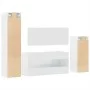 Badezimmermöbel-Set, 4-teilig, aus glänzend weißem Sperrholz. von , Badezimmermöbel - Ref: Foro24-3308525, Preis: 188,70 €, R...
