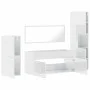 Badezimmermöbel-Set, 4-teilig, aus glänzend weißem Sperrholz. von , Badezimmermöbel - Ref: Foro24-3308525, Preis: 188,70 €, R...