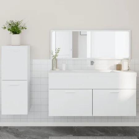 3-teiliges Badezimmermöbelset aus weißem Sperrholz von , Badezimmermöbel - Ref: Foro24-3308531, Preis: 113,46 €, Rabatt: %