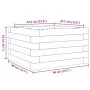 Solid fir wood planter 40x40x23 cm by , Pots and planters - Ref: Foro24-847181, Price: 39,51 €, Discount: %