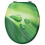Toilet seat with lid 2 pcs MDF green water drop design by vidaXL, Toilet and bidet seats - Ref: Foro24-3056407, Price: 85,68 ...