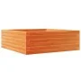 Solid pine wood brown waxed planter 70x70x23 cm by , Pots and planters - Ref: Foro24-847195, Price: 68,82 €, Discount: %