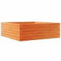 Massive Holzblumenkasten aus braunem Kiefernholz mit Wachs, 70x70x23 cm. von , Töpfe und Pflanzgefäße - Ref: Foro24-847195, P...