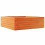 Solid pine wood brown waxed planter 70x70x23 cm by , Pots and planters - Ref: Foro24-847195, Price: 68,82 €, Discount: %