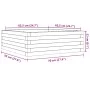 Solid pine wood brown waxed planter 70x70x23 cm by , Pots and planters - Ref: Foro24-847195, Price: 68,82 €, Discount: %