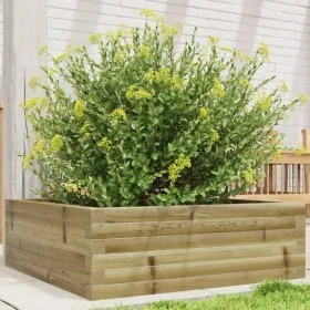 Jardinera de madera de pino impregnada 70x70x23 cm de , Maceteros y jardineras - Ref: Foro24-847197, Precio: 75,77 €, Descuen...