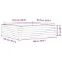 Solid Douglas fir wood planter 100x100x23 cm by , Pots and planters - Ref: Foro24-847211, Price: 83,97 €, Discount: %
