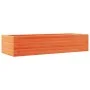 Solid pine wood planter in brown wax 110x40x23 cm by , Pots and planters - Ref: Foro24-847230, Price: 73,91 €, Discount: %