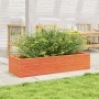 Solid pine wood planter in brown wax 110x40x23 cm by , Pots and planters - Ref: Foro24-847230, Price: 73,91 €, Discount: %