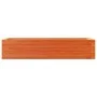 Solid pine wood planter in brown wax 110x40x23 cm by , Pots and planters - Ref: Foro24-847230, Price: 73,91 €, Discount: %
