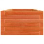 Solid pine wood planter in brown wax 110x40x23 cm by , Pots and planters - Ref: Foro24-847230, Price: 74,68 €, Discount: %