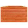 Solid pine wood planter in brown wax 110x40x23 cm by , Pots and planters - Ref: Foro24-847230, Price: 73,91 €, Discount: %
