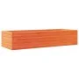 Solid pine wood planter in brown wax 110x40x23 cm by , Pots and planters - Ref: Foro24-847230, Price: 73,91 €, Discount: %