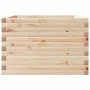 Jardinera de madera maciza de pino 70x70x45,5 cm de , Maceteros y jardineras - Ref: Foro24-847253, Precio: 105,91 €, Descuent...