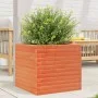 Jardinera madera maciza de pino marrón cera 50x50x45,5 cm de , Maceteros y jardineras - Ref: Foro24-847245, Precio: 84,81 €, ...