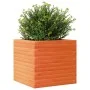 Jardinera madera maciza de pino marrón cera 50x50x45,5 cm de , Maceteros y jardineras - Ref: Foro24-847245, Precio: 84,81 €, ...