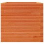 Solid pine wood planter in brown wax 50x50x45.5 cm by , Pots and planters - Ref: Foro24-847245, Price: 95,20 €, Discount: %