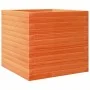 Jardinera madera maciza de pino marrón cera 50x50x45,5 cm de , Maceteros y jardineras - Ref: Foro24-847245, Precio: 84,81 €, ...