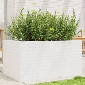 Massive Blumenkasten aus weißer Kiefer 90x60x45,5 cm von , Töpfe und Pflanzgefäße - Ref: Foro24-847279, Preis: 137,30 €, Raba...