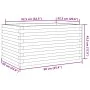 Solid white pine wood planter 90x60x45.5 cm by , Pots and planters - Ref: Foro24-847279, Price: 123,59 €, Discount: %