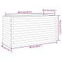 Pine wood planter impregnated 90x40x45.5 cm by , Pots and planters - Ref: Foro24-847272, Price: 107,63 €, Discount: %