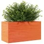 Jardinera de madera maciza de pino marrón cera 90x40x45,5 cm de , Maceteros y jardineras - Ref: Foro24-847270, Precio: 107,05...