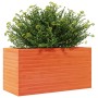 Solid pine wood planter in brown wax 90x40x45.5 cm by , Pots and planters - Ref: Foro24-847270, Price: 120,15 €, Discount: %