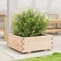 Solid pine wood planter 60x60x26.5 cm by , Pots and planters - Ref: Foro24-847298, Price: 62,54 €, Discount: %