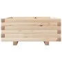 Solid pine wood planter 60x60x26.5 cm by , Pots and planters - Ref: Foro24-847298, Price: 62,54 €, Discount: %