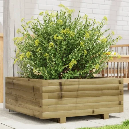 Jardinera de madera de pino impregnada 60x60x26,5 cm de , Maceteros y jardineras - Ref: Foro24-847302, Precio: 67,28 €, Descu...