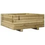 Jardinera de madera de pino impregnada 60x60x26,5 cm de , Maceteros y jardineras - Ref: Foro24-847302, Precio: 67,28 €, Descu...