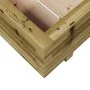 Jardinera de madera de pino impregnada 60x60x26,5 cm de , Maceteros y jardineras - Ref: Foro24-847302, Precio: 67,28 €, Descu...