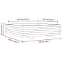 Solid Douglas fir wood planter 100x100x26.5 cm by , Pots and planters - Ref: Foro24-847321, Price: 114,95 €, Discount: %