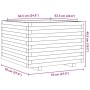 Massive Holzblumenkasten aus Kiefer 70x70x49,5 cm von , Töpfe und Pflanzgefäße - Ref: Foro24-847363, Preis: 151,29 €, Rabatt: %