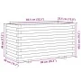 Pine wood planter impregnated 90x40x49.5 cm by , Pots and planters - Ref: Foro24-847377, Price: 121,19 €, Discount: %