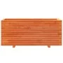 Jardinera madera maciza de pino marrón cera 110x40x49,5 cm de , Maceteros y jardineras - Ref: Foro24-847380, Precio: 137,13 €...