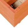Massive Pinienholz-Pflanzgefäß in brauner Wachsoptik, 110x40x49,5 cm. von , Töpfe und Pflanzgefäße - Ref: Foro24-847380, Prei...