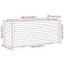 Jardinera madera maciza de pino marrón cera 110x40x49,5 cm de , Maceteros y jardineras - Ref: Foro24-847380, Precio: 137,13 €...