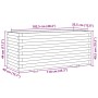 Jardinera madera maciza de pino marrón cera 110x40x49,5 cm de , Maceteros y jardineras - Ref: Foro24-847380, Precio: 153,94 €...