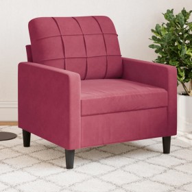 Red velvet armchair 60 cm by , Sofas - Ref: Foro24-4007608, Price: 159,54 €, Discount: %