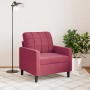 Samt-Rotwein-Sessel, 60 cm von , Sofas - Ref: Foro24-4007608, Preis: 159,54 €, Rabatt: %