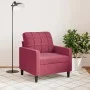 Sillón de terciopelo rojo tinto 60 cm de , Sofás - Ref: Foro24-4007608, Precio: 156,72 €, Descuento: %